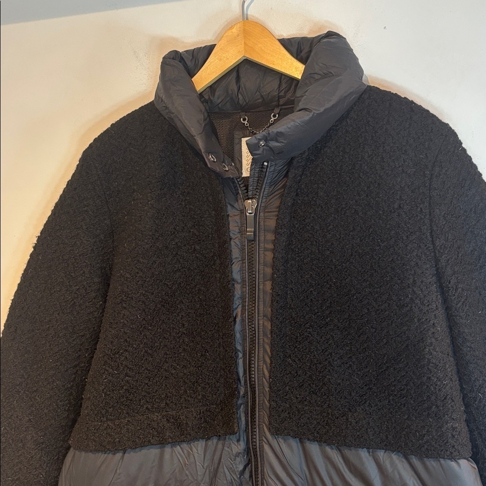 GEOX Women's black wool blend/puffer Jacket size US16 - Picture 15 of 15